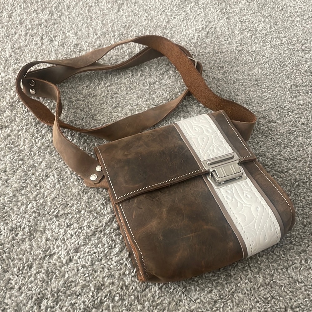 German - Brown Leather Satchel
